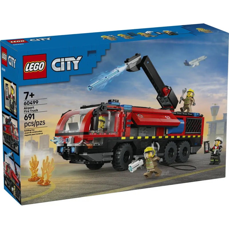 Lego City - Le camion de pompiers de l'aéroport - 691 pièces 7A+