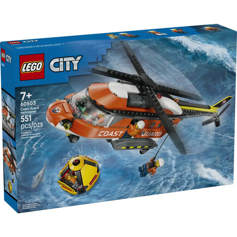 Lego City - L'hélicoptère des garde-côtes - 551 pièces 7A+