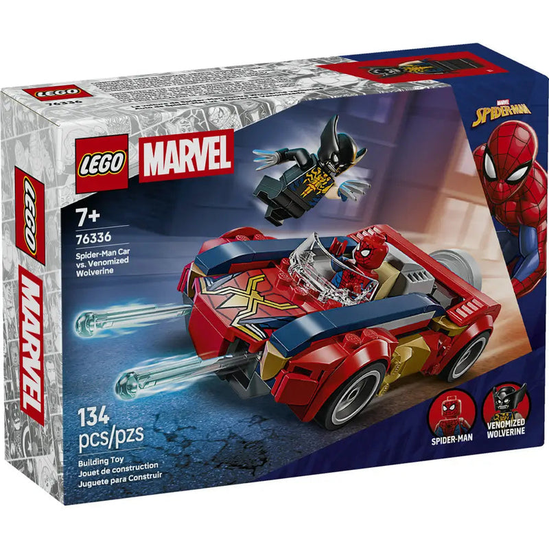 Lego Marvel - La voiture de Spider-Man contre Wolverine venomisé - 134 pièces 7A+