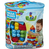 Mattel Mega Bloks Sac de 60 Blocs Bleu – 1A+