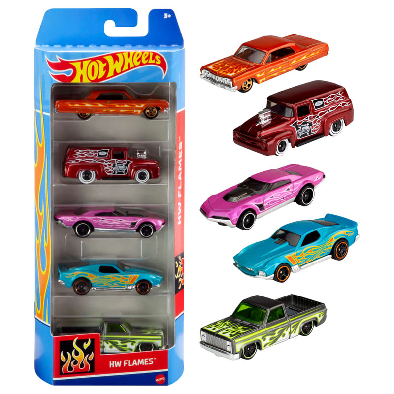 Mattel Hot Wheels 5-Vehicle Pack – Age 3+