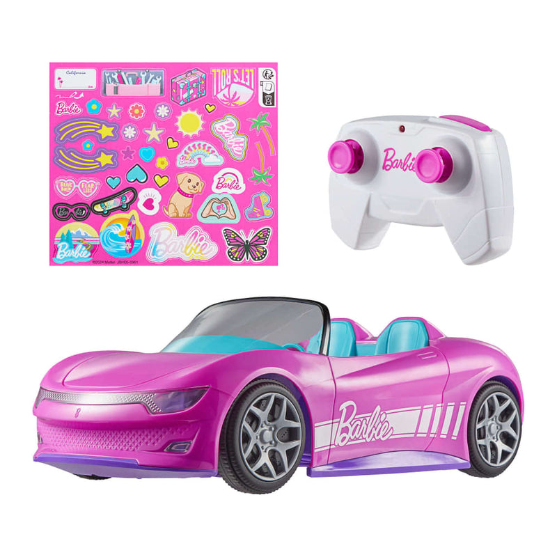Mattel Hot Wheels Barbie Remote Control Convertible – Age 4+