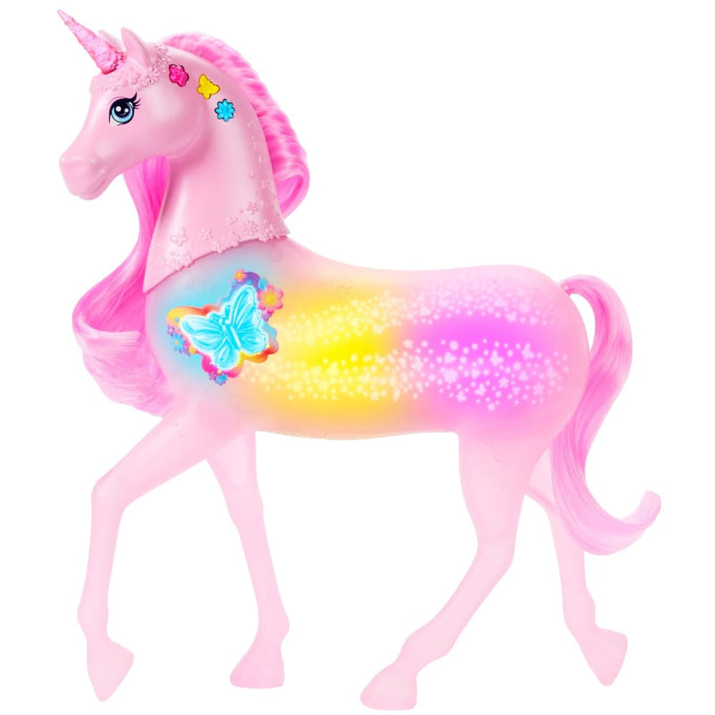 Mattel Barbie Sparkle Lights Interactive Unicorn with Lights and Sounds – Age 3+