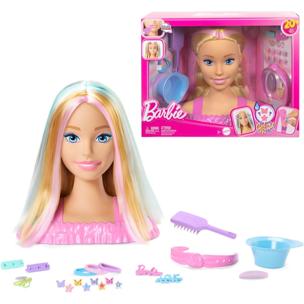 Mattel Barbie Tête à Coiffer Blonde avec Accessoires – 3A+