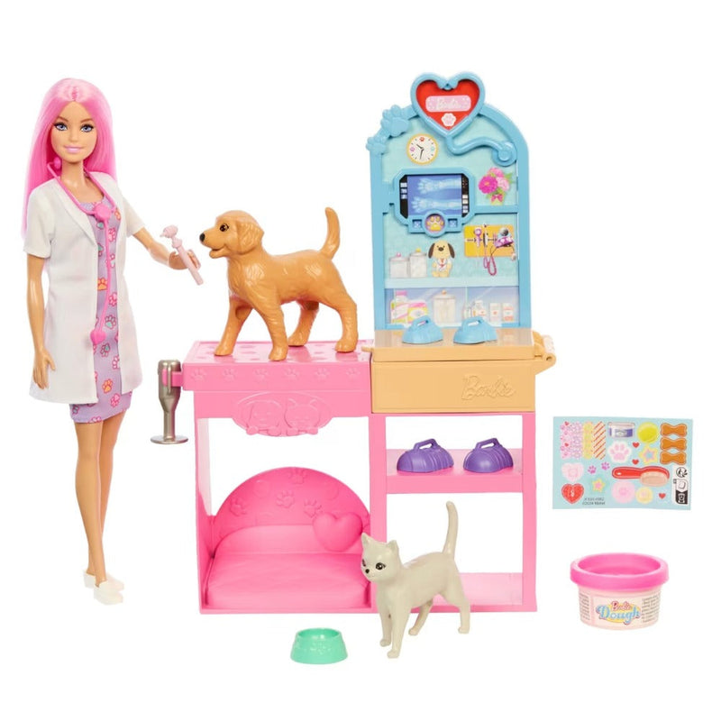 Mattel Barbie Fast Cast Vet Clinic Playset – Age 4+