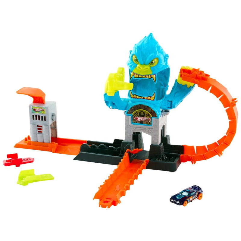 Mattel Hot Wheels City Gorilla Attack with Speed Snap Car – Age 4+