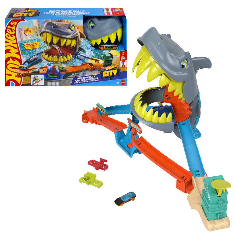 Mattel Hot Wheels City Shark Battle with Car – Age 4+