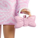 Mattel Barbie Deluxe Style Poupée Blonde Tenue Rose Zèbre – 3A+