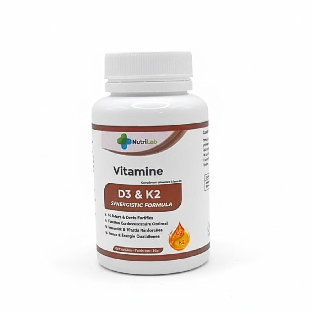 Nutrilab Vitamina D3 + K2 – 60 Cápsulas