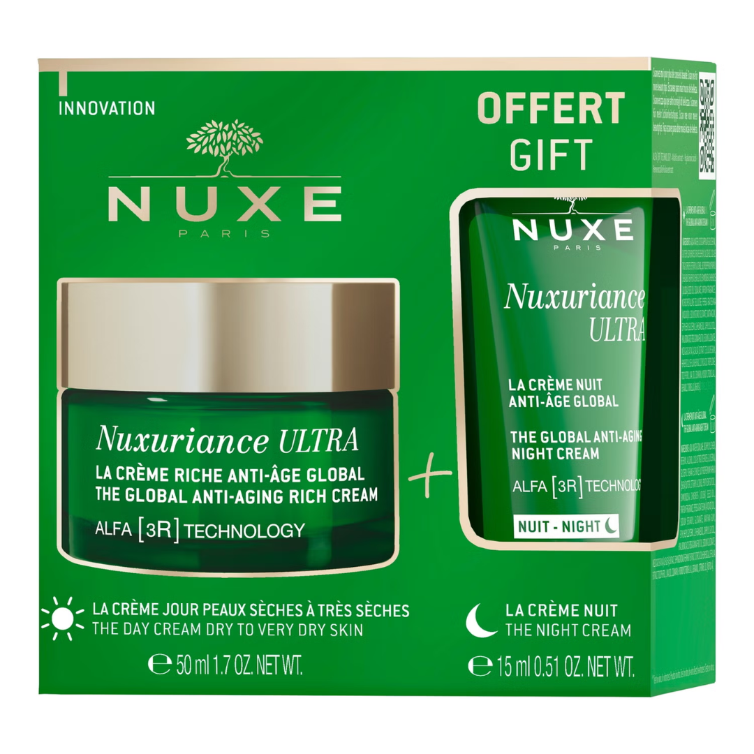 Nuxe Nuxuriance Ultra Kit Anti-Edad Crema Rica 50ml + Crema de Noche 15ml de Regalo
