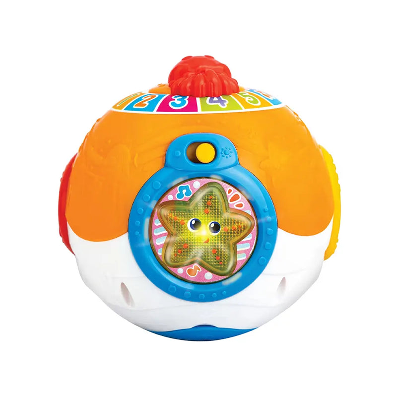 Winfun Boule Musicale Vibrante Océan Orange - 6M+