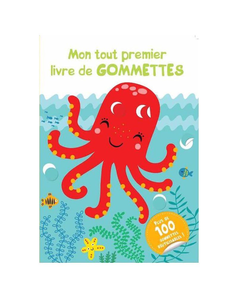 Plume Univers Mon Tout Premier Livre de Gommettes - Octopus