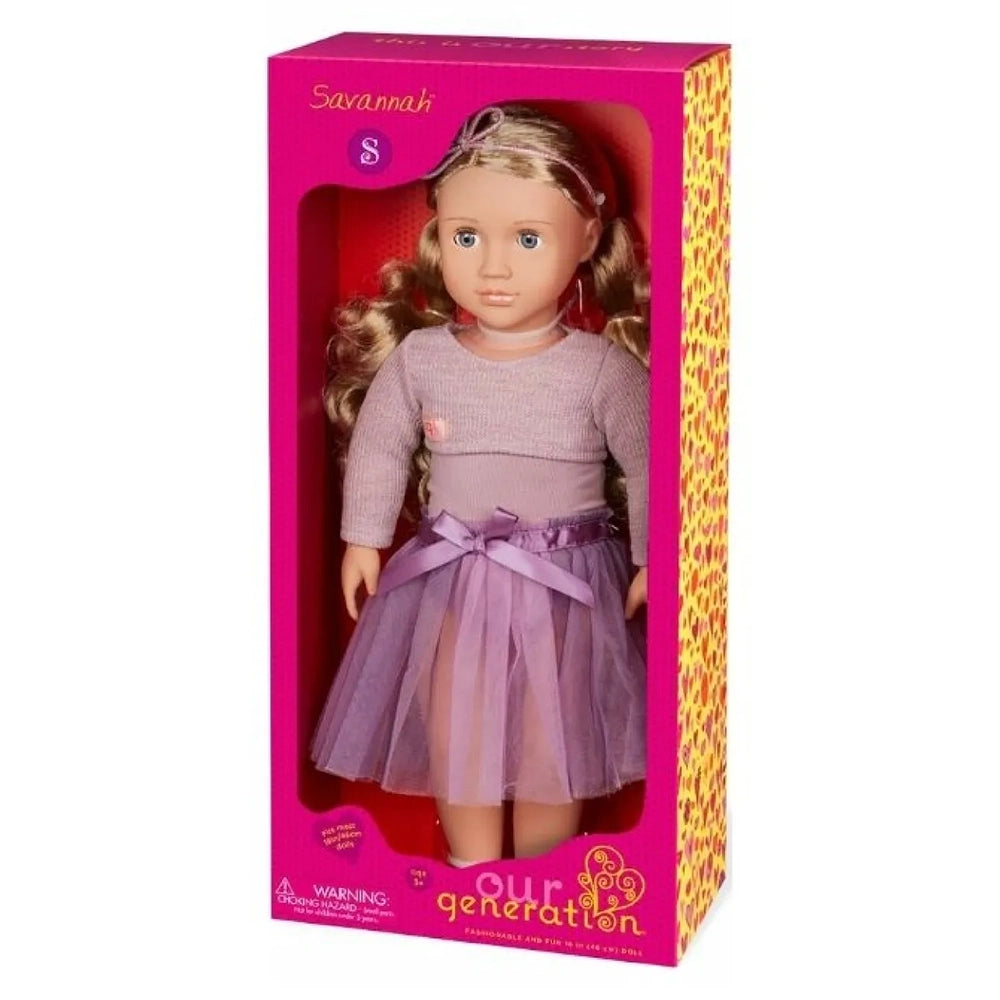 Our Generation Poupée avec Tutu de Ballet Violet 46cm 3A+ - Savannah