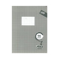 Atika Stitched Notebook Small Format 96 Pages Seyès 70g - Gray