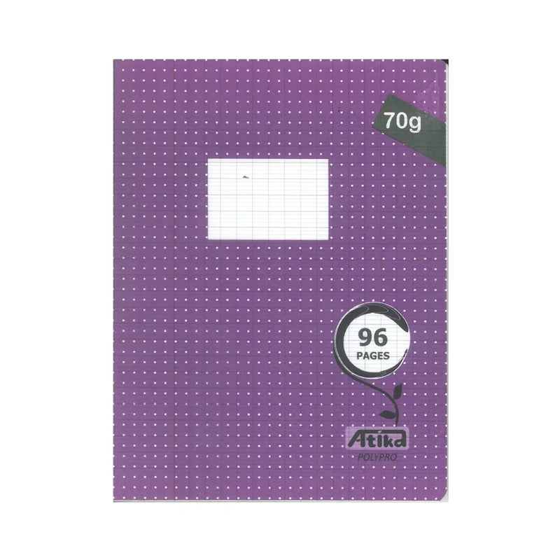 Atika Cahier Piqure Petit Format 96 Pages Seyès 70g - Violet