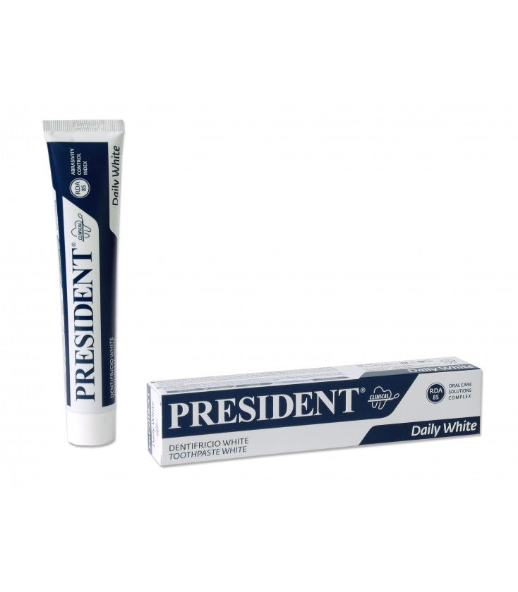 President Dentífrico White 75ml – Brillo y blancura natural