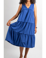 Citrouille Robe De Grossesse Sans Manches - Bleu Azur