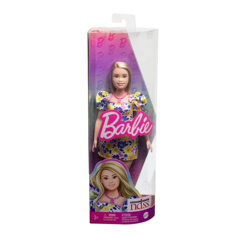 Barbie Fashionistas - Poupée Atteinte de Trisomie 21 avec Robe à Fleur - 3A+