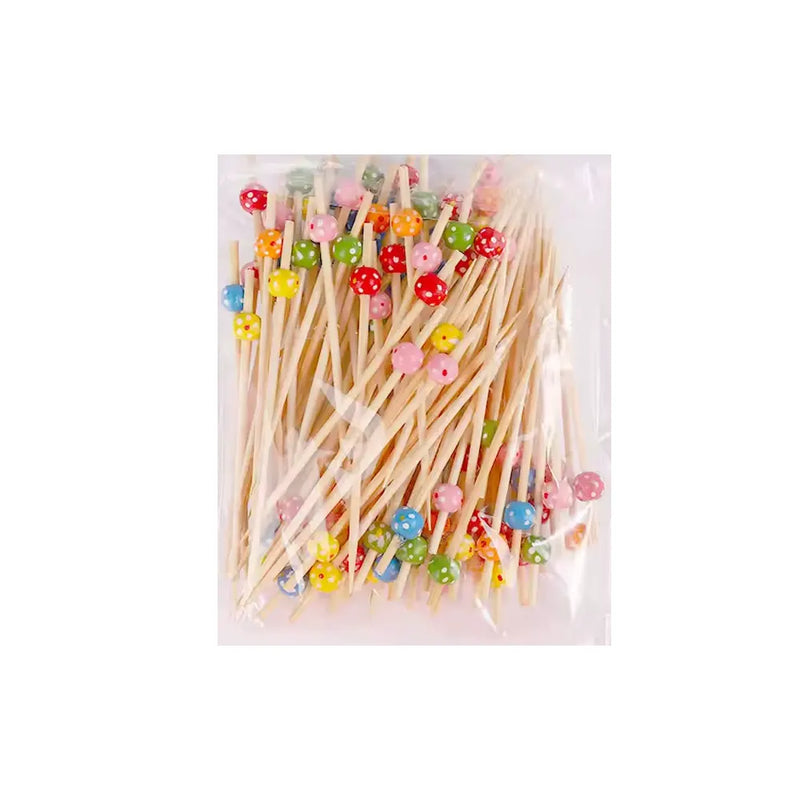 Brochettes en Bambou Décoratives - Colorées