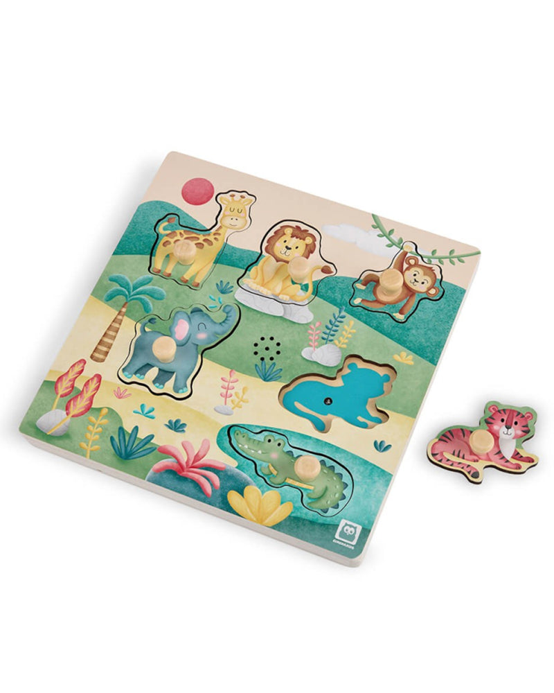 Eurekakids Puzzle Musical - Animales de la Sabana 12M+