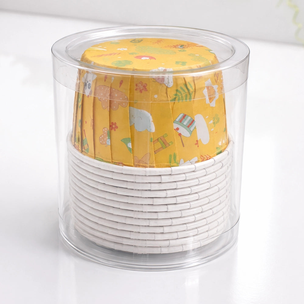 Moule en Papier Cupcake x12 - Jaune