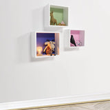 Wlidaty Home Cube Mural Fond Vert 23x23 cm