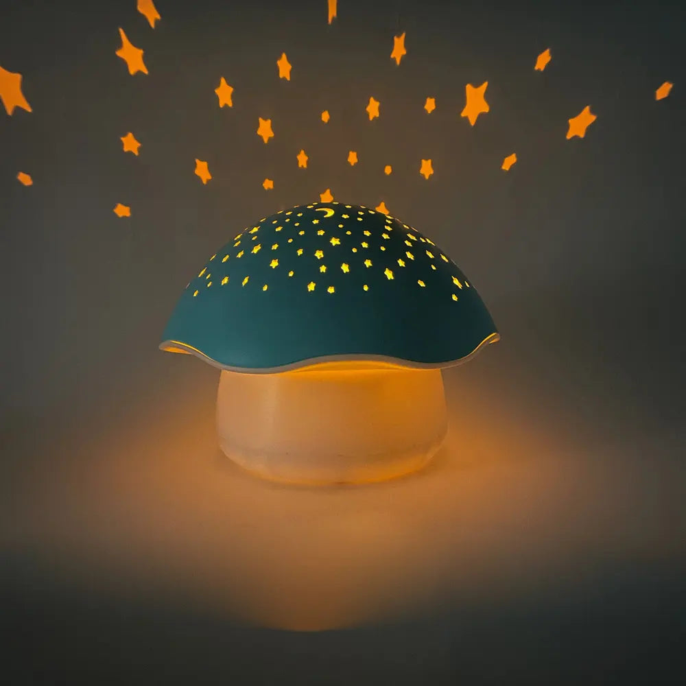 Angelcare Projecteur d'Étoiles à Piles - Champignon Bleu