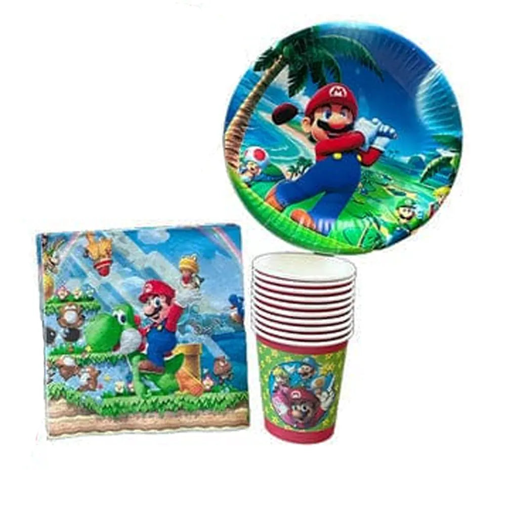 Pack Anniversaire 30 Pièces - Mario