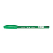 Krish Boîte de 50 Stylos à bille Tri-3, 1,00 mm - Vert