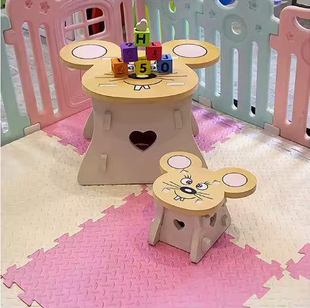 Table & Chaise Puzzle en Mousse EVA pour Enfants – 3A+