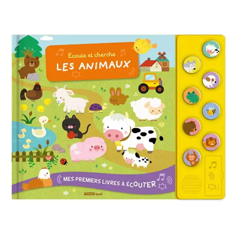 Auzou My First Books to Listen To - Listen and Look for the Animals