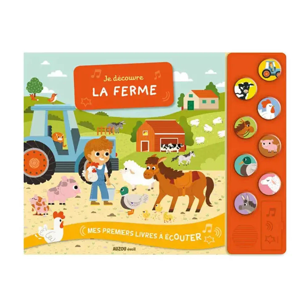 Auzou Mes Premiers Livres à Écouter - Je Découvre la Ferme
