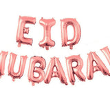 Bannière Eid Mubarak en Aluminium 10 pièces – Rose Gold
