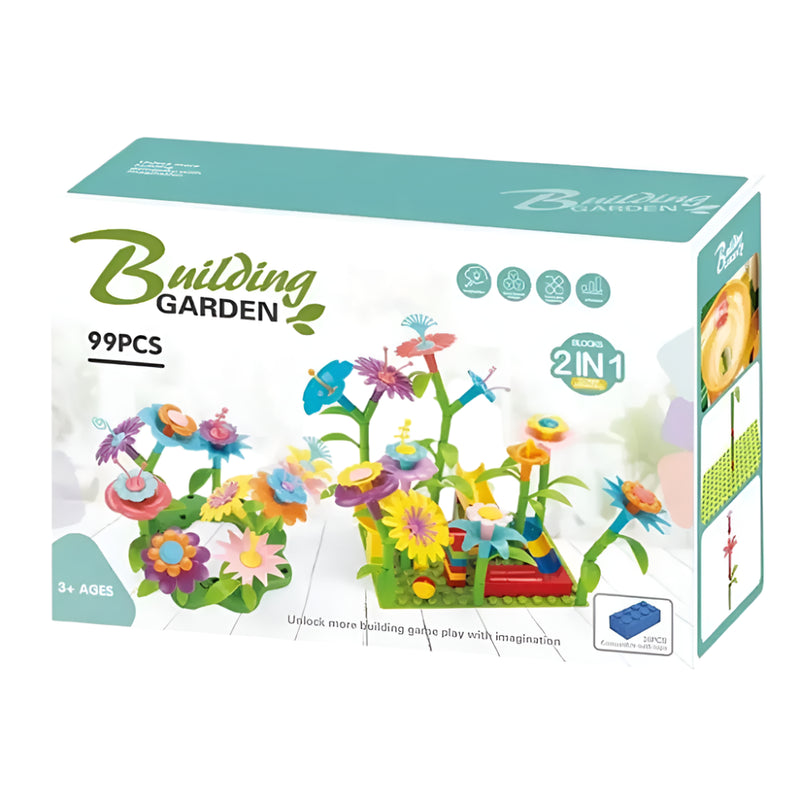 Jeu de Construction de Jardin Blocs de Fleurs Éducatifs - 3A+
