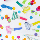 Lot de 8 Sifflets Rayés