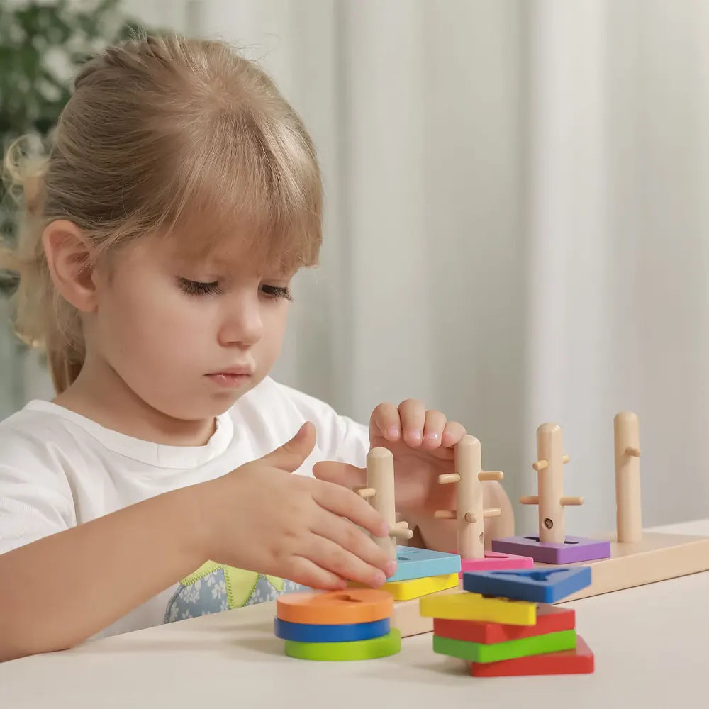 Viga Toys Maze Puzzle en Bois Formes Géométriques – 18M+
