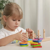Viga Toys Maze Puzzle en Bois Formes Géométriques – 18M+