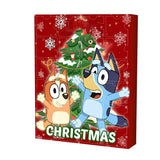 Calendrier de l'Avent Bluey Amazing Box 24 surprises rouge