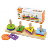 Viga Toys Maze Puzzle en Bois Formes Géométriques – 18M+