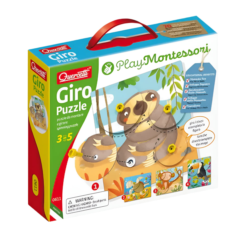 Quercetti Giro Puzzle Montessori - 3A+