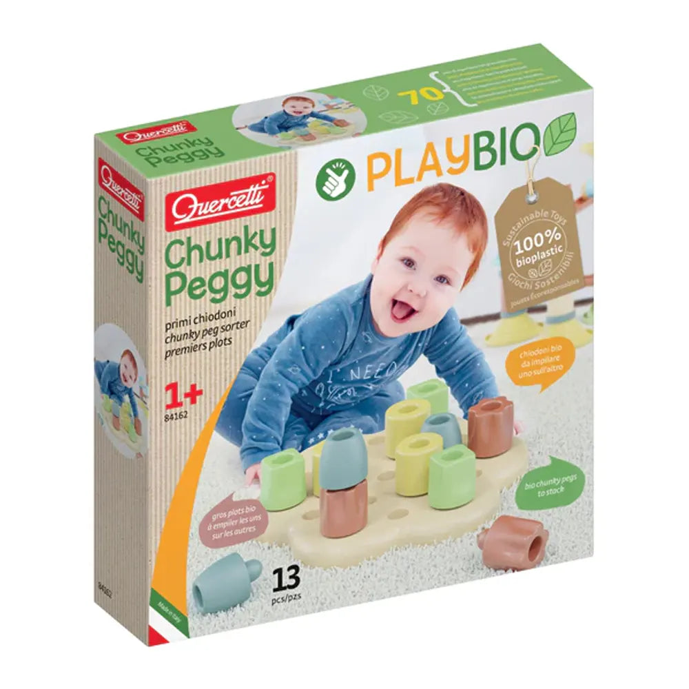 Quercetti Jeu de Motricite Chunky Peggy - 12M+