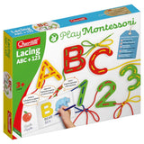 Quercetti Jeu de Laçage Montessori ABC 123 - 3A+