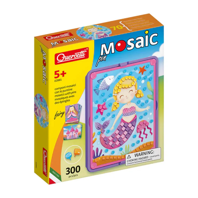 Quercetti Mosaic Sirène Bosco avec Punaises Colorées - 6A+