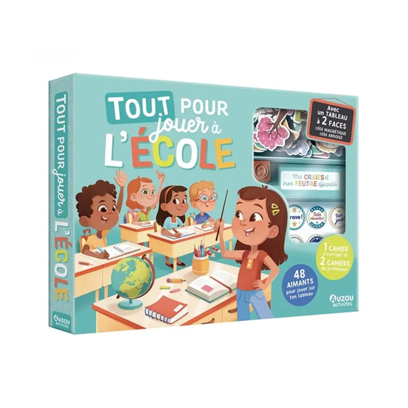 Auzou Tout pour Jouer à l'École - Coffret Interactif