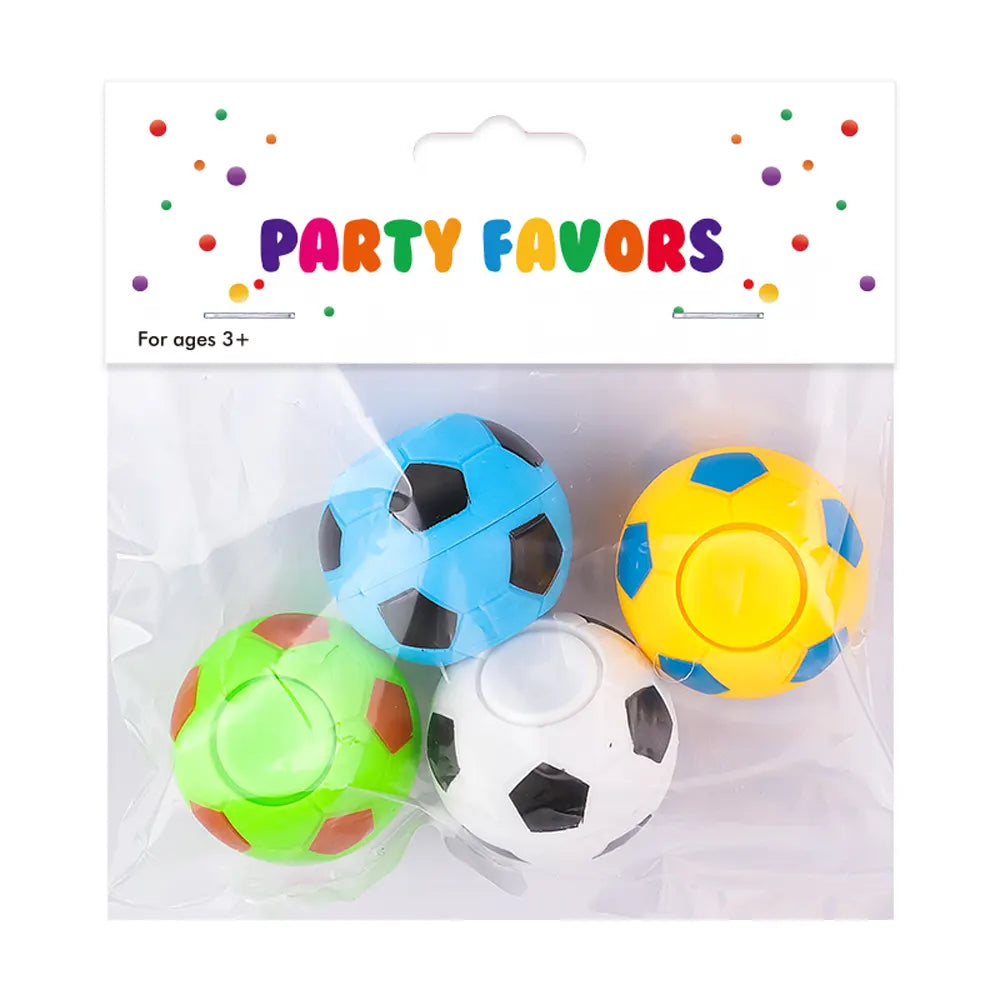 Lot de 4 Mini Spinners Ballon de Football - 6A+