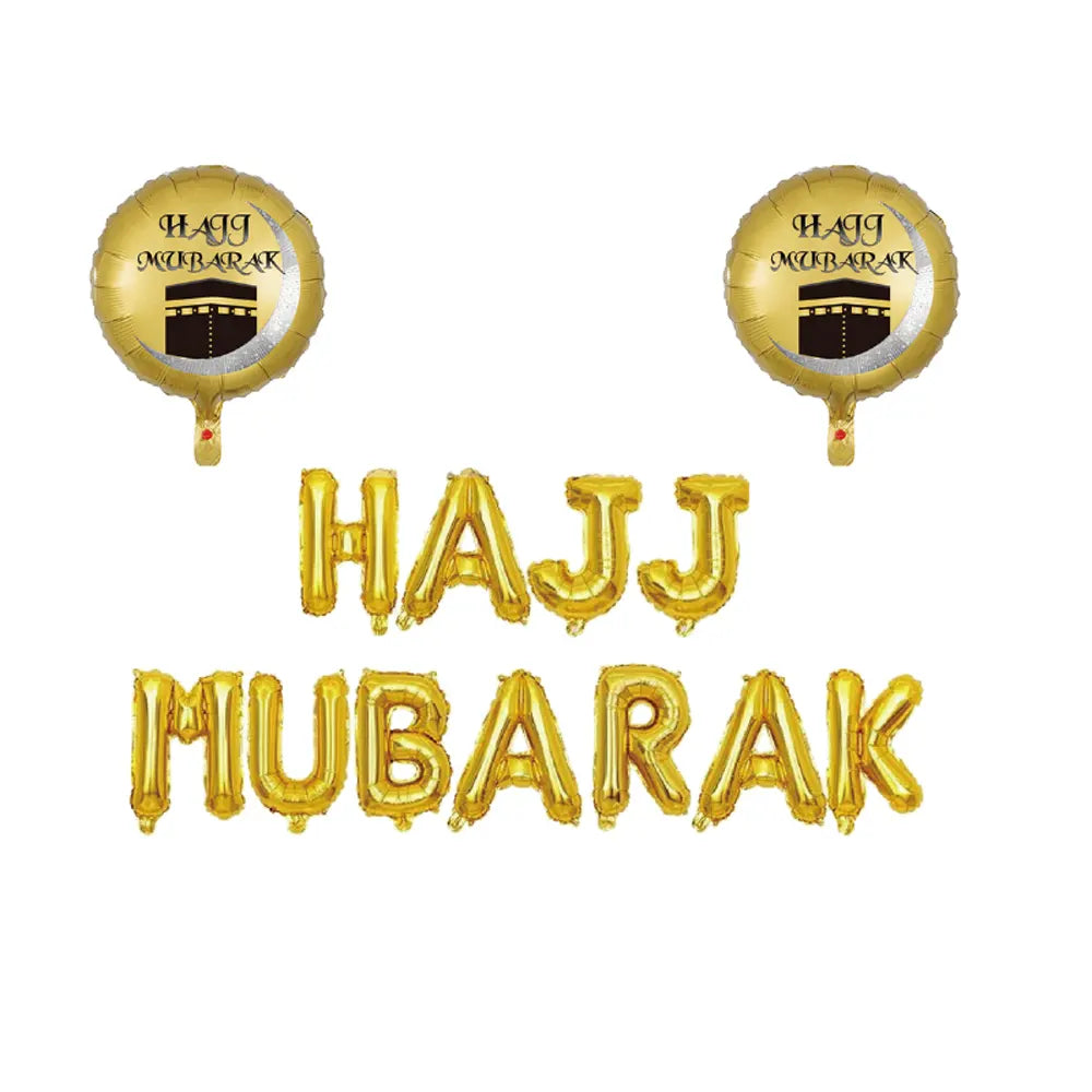 Set de Ballons en Aluminium Hajj – 13 pièces