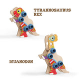 Quercetti Juego de Construcción en Madera Ensamblaje Dinosaurio - 3A+