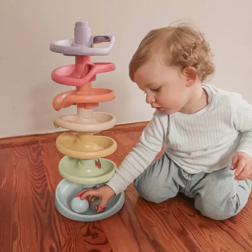 Quercetti Toboggan à Boules Spiral Tower Evo Bio – 12M+