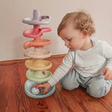 Quercetti Toboggan à Boules Spiral Tower Evo Bio – 12M+