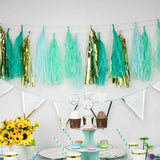 Guirlande Pompons Bleu – 200 cm